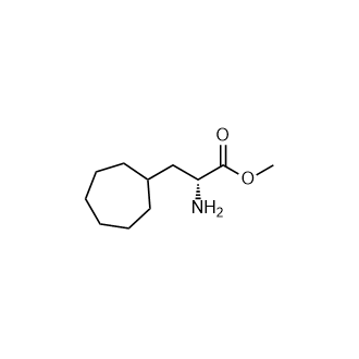 Methyl (R)-2-amino-3-cycloheptylpropanoate Structure