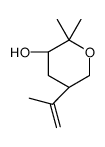 (3S,5S)-2,2-dimethyl-5-prop-1-en-2-yloxan-3-ol Structure