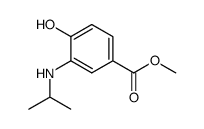 Benzoic acid, 4-hydroxy-3-[(1-methylethyl)amino]-, methyl ester (9CI) structure