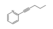 Pyridine, 2-(1-pentynyl)- (9CI) Structure