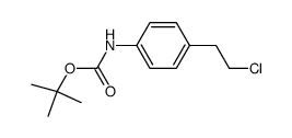 4-(tert-butoxyformamido)phenethyl chloride结构式