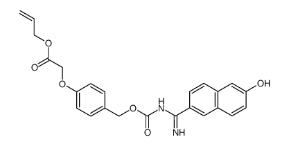 allyl 2-(4-(((((6-hydroxynaphthalen-2-yl)(imino)methyl)carbamoyl)oxy)methyl)phenoxy)acetate Structure