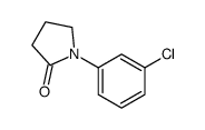 1-(3-chlorophenyl)pyrrolidin-2-one结构式