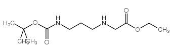 N-[3-(BOC-AMINO)PROPYL]GLYCINE ETHYL ESTER Structure