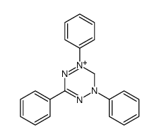 2,4,6-triphenyl-3H-1,2,4,5-tetrazin-2-ium Structure