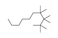 2,2,3,3,4,4-hexamethyldecane Structure