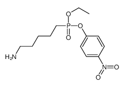 (5-Aminopentyl)phosphonic acid ethyl(p-nitrophenyl) ester Structure