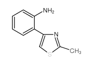 2-(2-methyl-1,3-thiazol-4-yl)aniline Structure