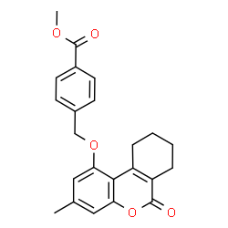 methyl 4-[(3-methyl-6-oxo-7,8,9,10-tetrahydrobenzo[c]chromen-1-yl)oxymethyl]benzoate Structure