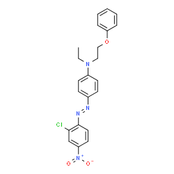 4-[(2-chloro-4-nitrophenyl)azo]-N-ethyl-N-(2-phenoxyethyl)aniline structure