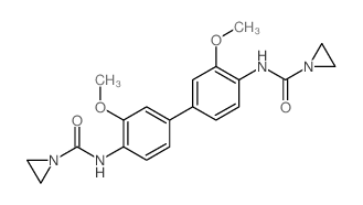 1-Aziridinecarboxamide,N,N'-(3,3'-dimethoxy[1,1'-biphenyl]-4,4'-diyl)bis- (9CI) structure