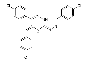 1,2,3-tris[(4-chlorophenyl)methylideneamino]guanidine Structure