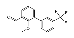 2-methoxy-3'-trifluoromethylbiphenyl-3-carbaldehyde Structure