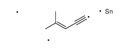 trimethyl(4-methylpent-3-en-1-ynyl)stannane结构式