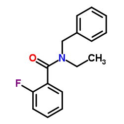 N-Benzyl-N-ethyl-2-fluorobenzamide structure