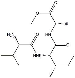 L-Val-L-Ile-L-Ala-OMe structure