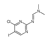 N'-(4-chloro-5-iodopyrimidin-2-yl)-N,N-dimethylmethanimidamide结构式