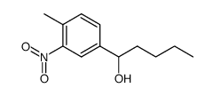 1-(4-methyl-3-nitro-phenyl)-pentan-1-ol结构式