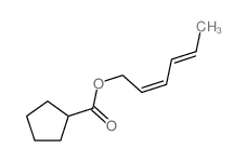 [(2Z,4E)-hexa-2,4-dienyl] cyclopentanecarboxylate结构式