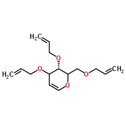 3,4,6-Tri-O-allyl-1,5-anhydro-2-deoxy-D-glycero-hex-1-enitol Structure