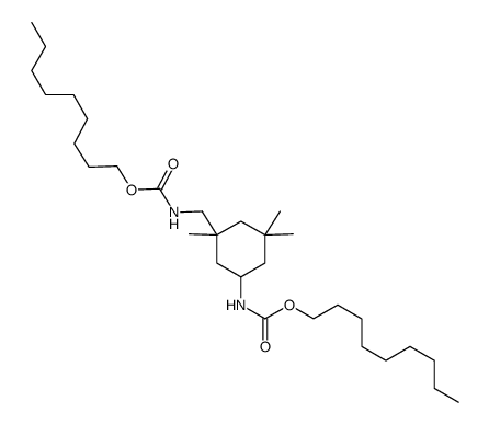 3-(nonyloxycarbonylamino-methyl)-3,5,5-trimethylcyclohexyl carbamic acid nonyl ester结构式