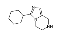 3-cyclohexyl-5,6,7,8-tetrahydro-imidazo[1,5-a]pyrazine结构式