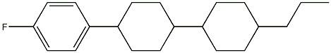 1-氟-4-(4'-丙基[1,1'-联环己基]-4-基)苯结构式