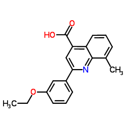 2-(3-Ethoxyphenyl)-8-methyl-4-quinolinecarboxylic acid结构式