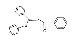 cis-1-phenylthio-1,3-diphenyl-1-propen-3-one Structure