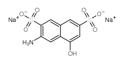 3-amino-5-hydroxynaphthalene-2,7-disulphonic acid, sodium salt结构式