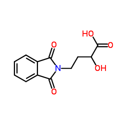 2-HYDROXY-4-(PHTHALIMIDO)BUTANOIC ACID Structure