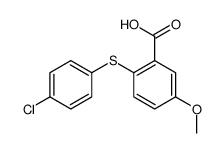 2-(4-chlorophenyl)sulfanyl-5-methoxybenzoic acid Structure