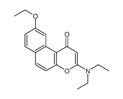 3-(diethylamino)-9-ethoxybenzo[f]chromen-1-one结构式