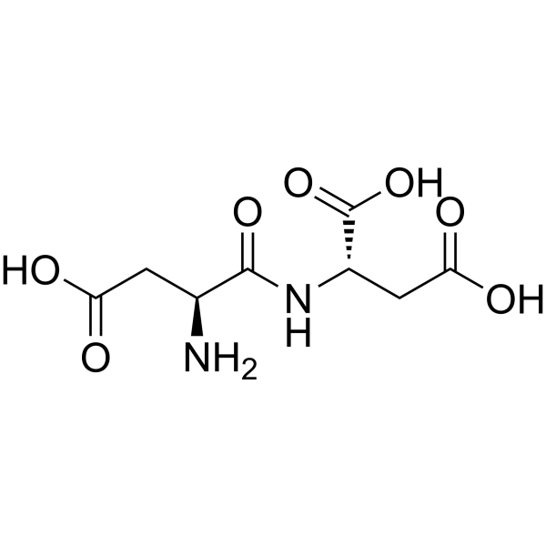 (S)-2-((S)-2-氨基-3-羧基丙酰胺基)琥珀酸结构式