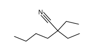 2,2-diethyl-hexanenitrile Structure