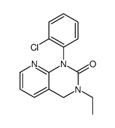 1-(2-chloro-phenyl)-3-ethyl-3,4-dihydro-1H-pyrido[2,3-d]pyrimidin-2-one结构式