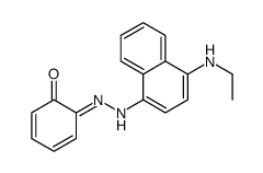 6-[[4-(ethylamino)naphthalen-1-yl]hydrazinylidene]cyclohexa-2,4-dien-1-one结构式