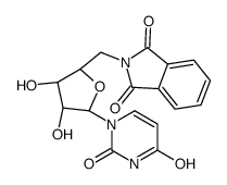 2-[[(2R,3S,4R,5R)-5-(2,4-dioxopyrimidin-1-yl)-3,4-dihydroxyoxolan-2-yl]methyl]isoindole-1,3-dione Structure