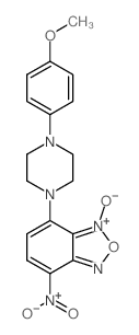 Benzofurazan, 4-[4-(4-methoxyphenyl)-1-piperazinyl]-7-nitro-, 3-oxide picture