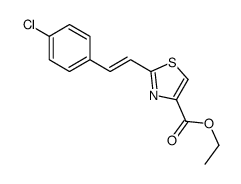 ethyl 2-[2-(4-chlorophenyl)ethenyl]-1,3-thiazole-4-carboxylate结构式