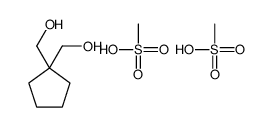 [1-(hydroxymethyl)cyclopentyl]methanol,methanesulfonic acid结构式