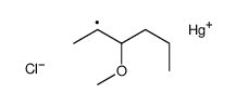 chloro(3-methoxyhexan-2-yl)mercury Structure