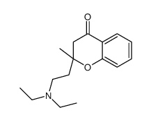 2-[2-(diethylamino)ethyl]-2-methyl-3H-chromen-4-one结构式