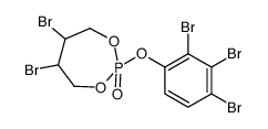 5,6-dibromo-2-(2,3,4-tribromophenoxy)-1,3,2λ5-dioxaphosphepane 2-oxide Structure