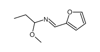 1-(furan-2-yl)-N-(1-methoxypropyl)methanimine结构式