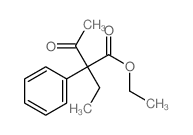 ethyl 2-ethyl-3-oxo-2-phenyl-butanoate Structure