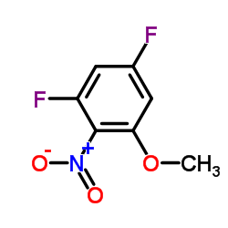 1,5-Difluoro-3-methoxy-2-nitrobenzene Structure