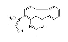 N-(1-acetamido-9H-fluoren-2-yl)acetamide,hydrate Structure