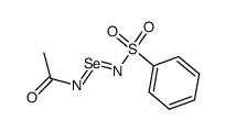 N-phenylsulfonyl-N'-acetylselenium diimide结构式