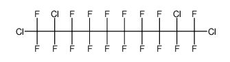 1,2,9,10-tetrachloro-1H,2H,9H,10H-octadecafluoro-decane Structure